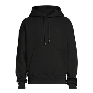 Ami Paris Hoodie Ami de Coeur Embossed Tonal Black XXS